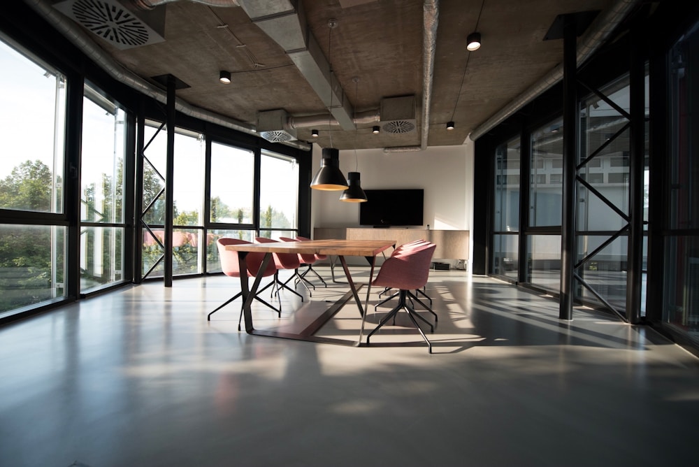 Modern office space with Glass Impact Tech smart glass solutions